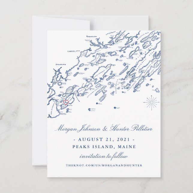 GAMMAL VERSION Peaks Island Spara datumet (Framsida)