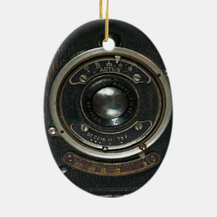 Gammal Vintage-kamera Julgransprydnad Keramik