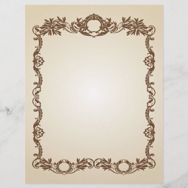 Gammal Vintage Parchment-utseende Papper (Framsida)