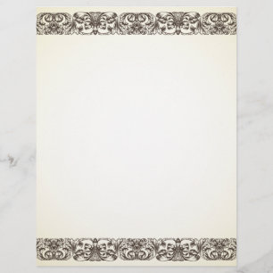 Gammal Vintage Parchment-utseende Papper