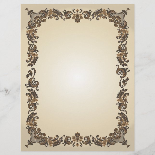 Gammal Vintage Parchment-utseende Papper (Framsida)