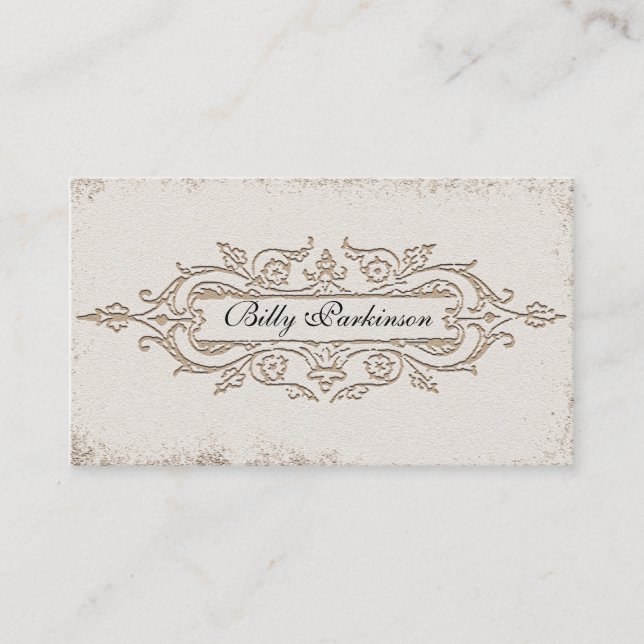 gammal visitkort för vintage (Framsida)