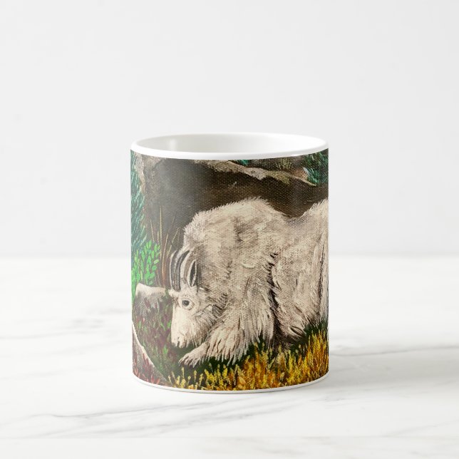 Gammal vit goat kaffemugg (Center)