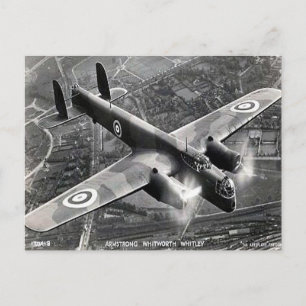 Gammal vykort - Armstrong Whitworth "Whitley"