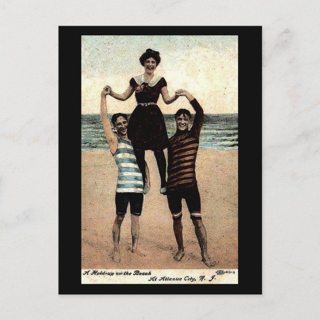 Gammal vykort - Atlantic City, New Jersey, USA (Framsida)