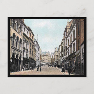 Gammal vykort - Bridge Street, Northampton