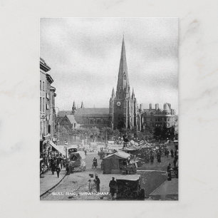 Gammal vykort - Bull Ring, Birmingham