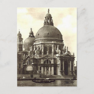 Gammal vykort - Chiesa della Salute, Venezia