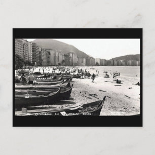 Gammal vykort - Copacabana, Rio de Janeiro