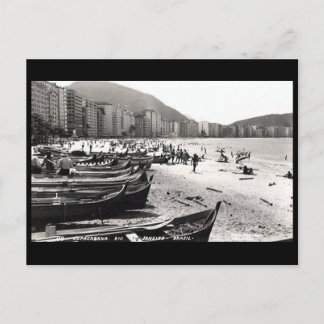 Gammal vykort - Copacabana, Rio de Janeiro