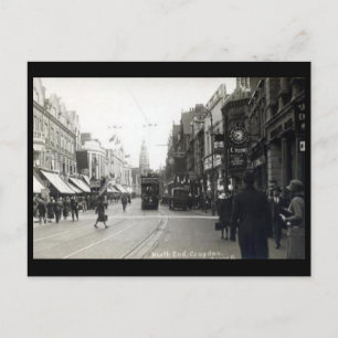Gammal vykort - Croydon, London