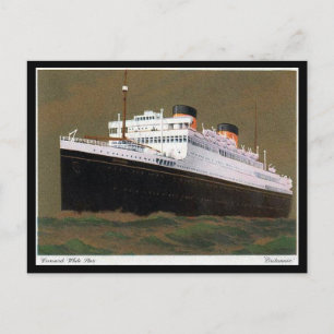 Gammal vykort - Cunard White Star-linjen "Britanni
