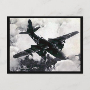 Gammal vykort - Douglas A-20 "Havoc"