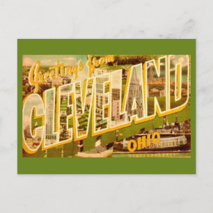 Gammal vykort från Cleveland Ohio