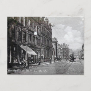 Gammal vykort - Halifax, Yorkshire