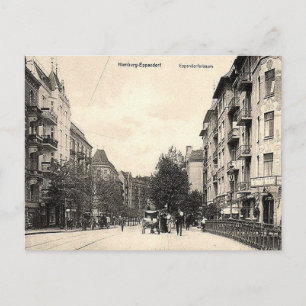 Gammal vykort - Hamburg, Eppendorf