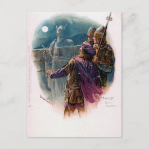 Gammal vykort - "Hamlet", Shakespeare.