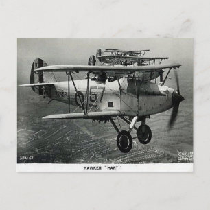 Gammal vykort - Hawker Harts