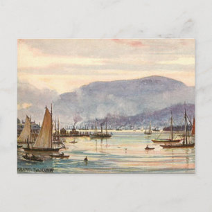 Gammal vykort - Hobart, Tasmanien