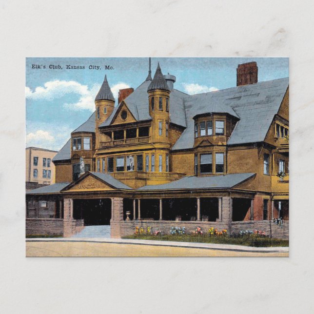 Gammal vykort - Kansas City, Missouri, USA (Framsida)