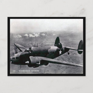 Gammal vykort - Lockheed Hudson lätta bombflygplan