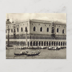 Gammal vykort - Palazzo Ducale, Venezia