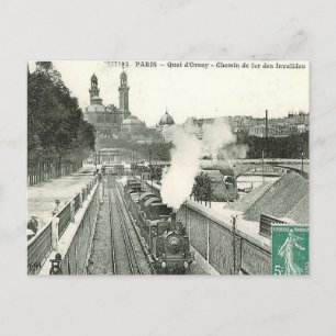 Gammal vykort - Paris, Quai d'Orsay