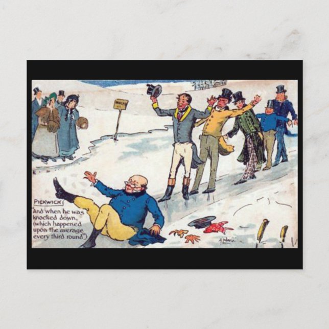 Gammal vykort - Pickwick Papers av Charles Dickens (Framsida)