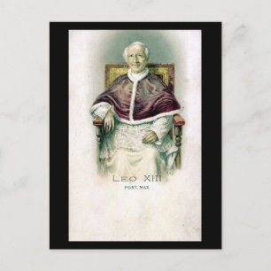 Gammal vykort - Pope Leo XIII
