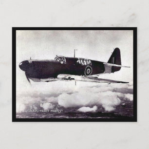 Gammal vykort - RAF Fairey Firefly