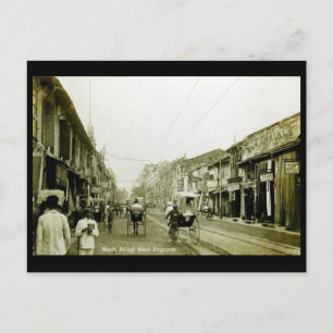 Gammal vykort - Singapore