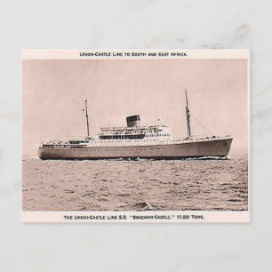 Gammal vykort - SS Braemar Castle