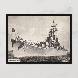 Gammal vykort - USS Des Moines