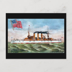 Gammal vykort - USS Georgia