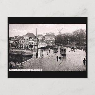 Gammal vykort - Utrecht, Nederländerna