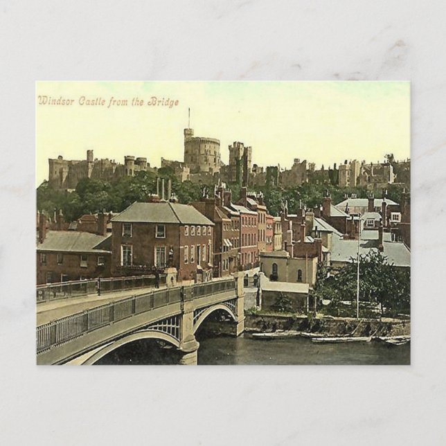 Gammal vykort - Windsor Castle (Framsida)