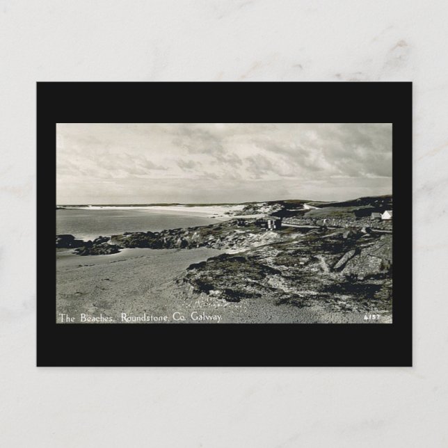 Gammal vykortsrundsten, Co Galway Vykort (Framsida)
