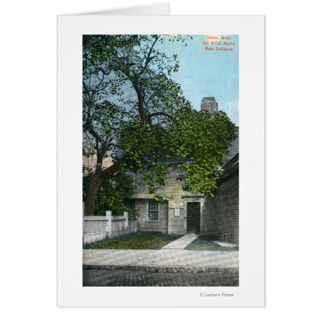 Gammal Witch House, Main Entrance Hälsningskort (Framsidan)