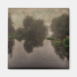 Gammal World Ligcape Fine Art Painting Magnet