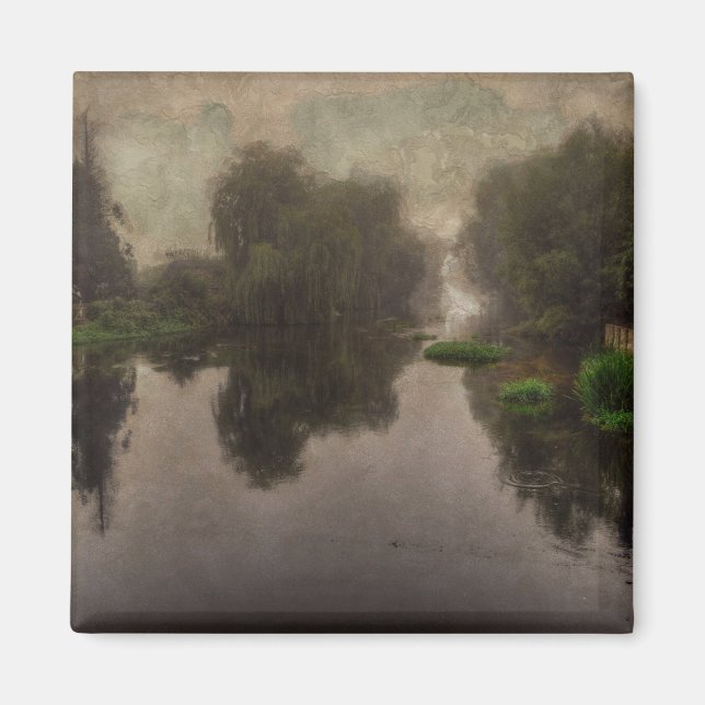 Gammal World Ligcape Fine Art Painting Magnet (Framsidan)