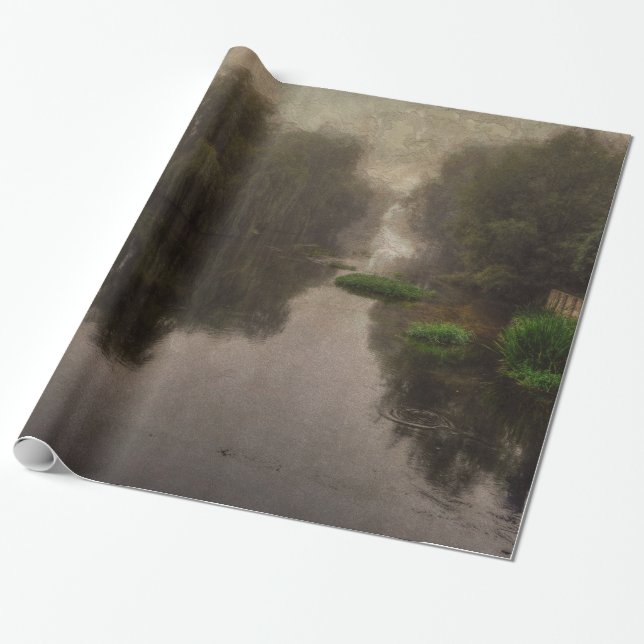 Gammal World Ligcape Fine Art Painting Presentpapper (Utrullad)