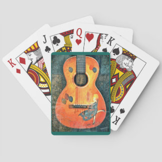Gammala akustiska leka kort casinokort