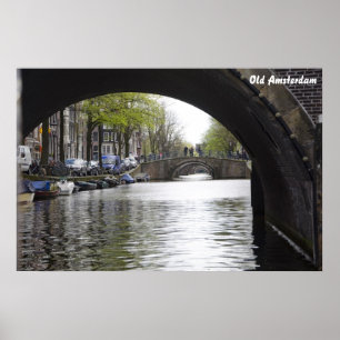 Gammala Amsterdam överbryggar Poster