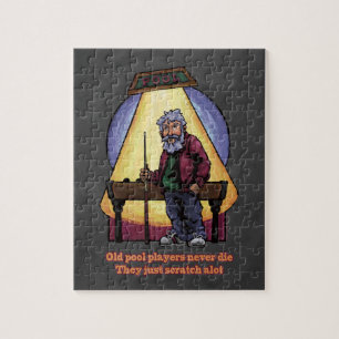 Gammala bassängspelare pussel