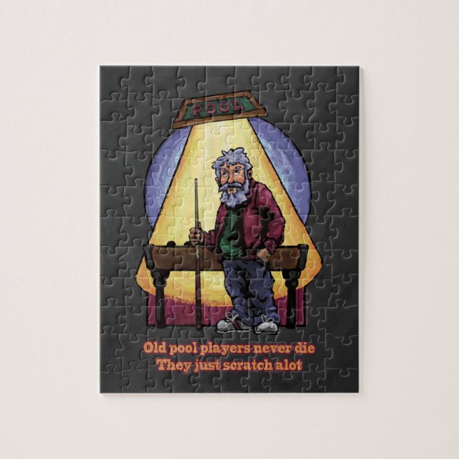 Gammala bassängspelare pussel (Vertikal)