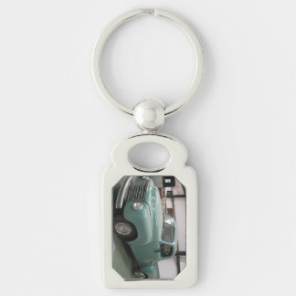 Gammala Chevy väljer upp nyckelringen Rektangulärt Silverfärgad Nyckelring