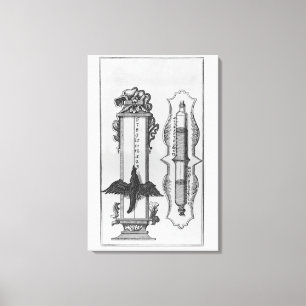 Gammala clepsydras, illustration canvastryck