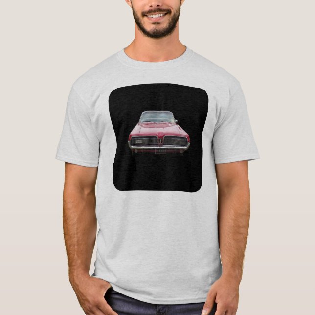 Gammala den röda klassikerkvicksilverpuman beklär tee shirt (Framsida)