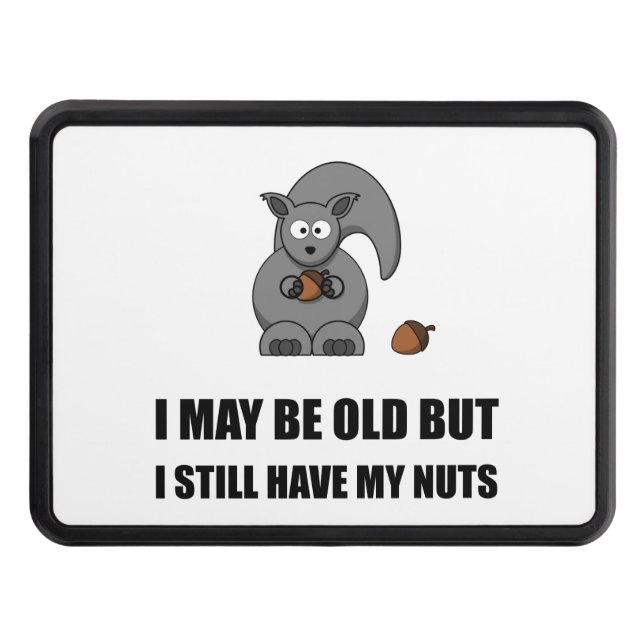 Gammala ekorrenöt skydd för dragkrok (Framsidan)