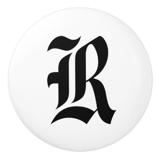 Gammala engelska Monogrammed enhetsknoppar Knopp